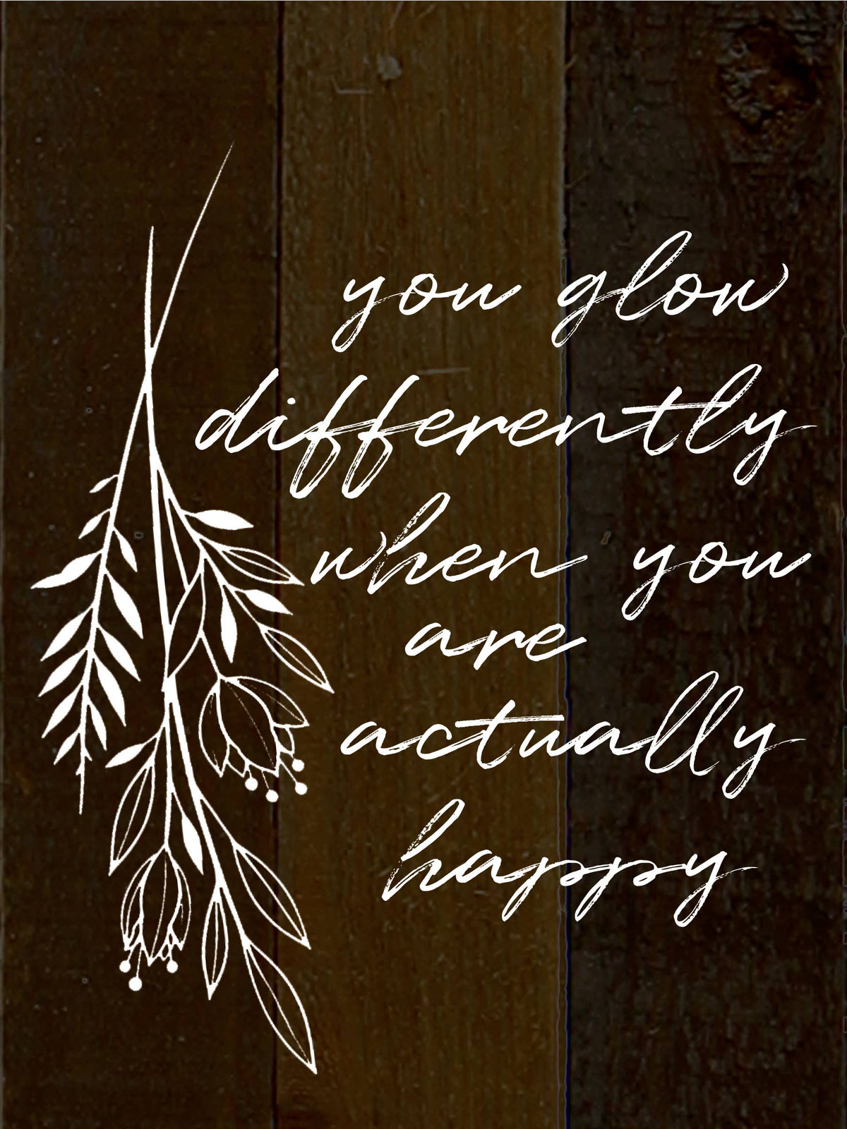 Happy Glow Reclaimed Wood Wall Art