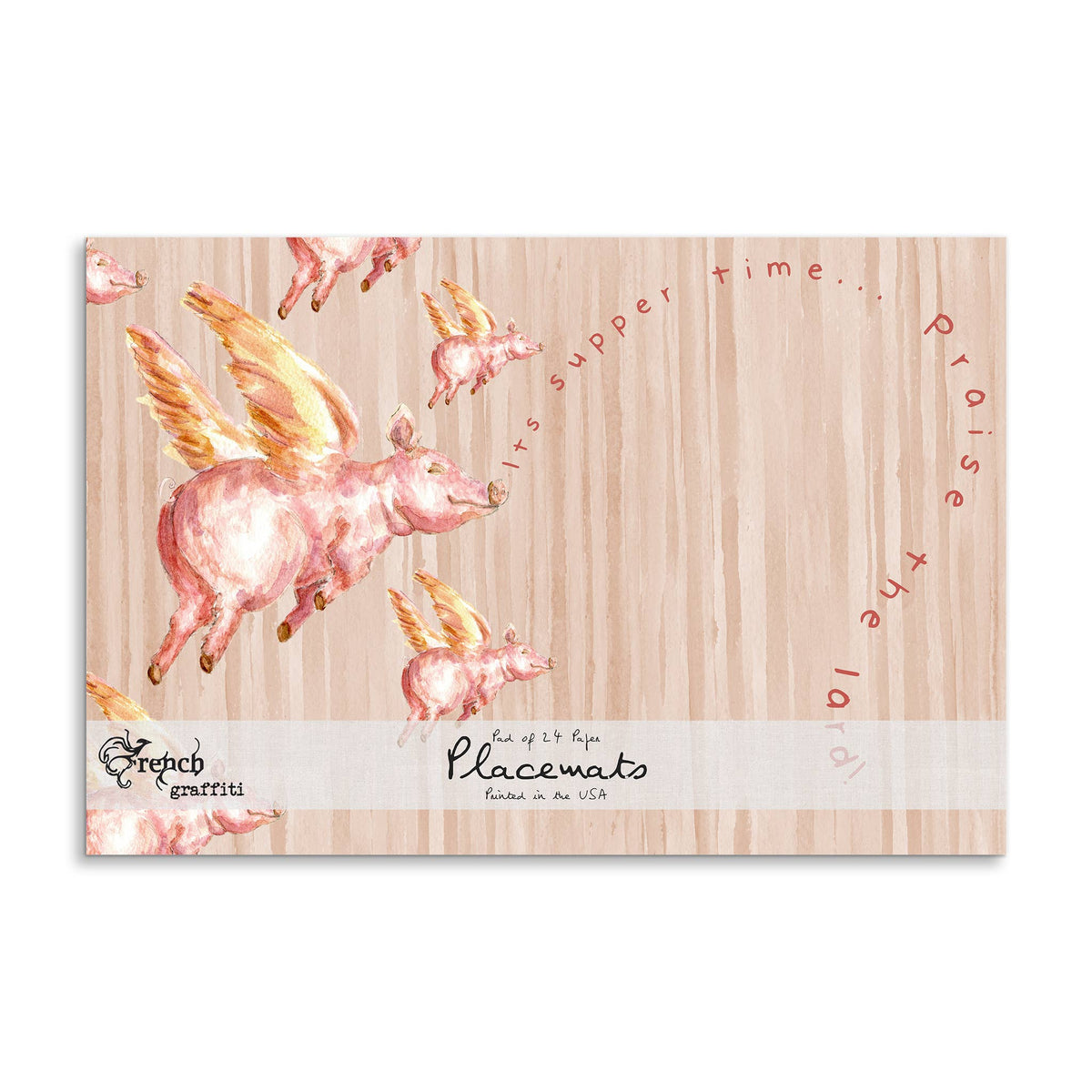 Flying Pig Paper Placemats