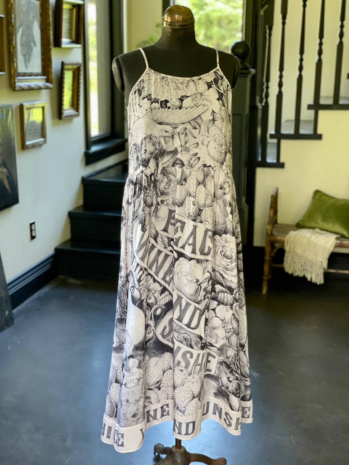 Peace Wine &amp; Sunshine Bohéme Bamboo Slip Dress