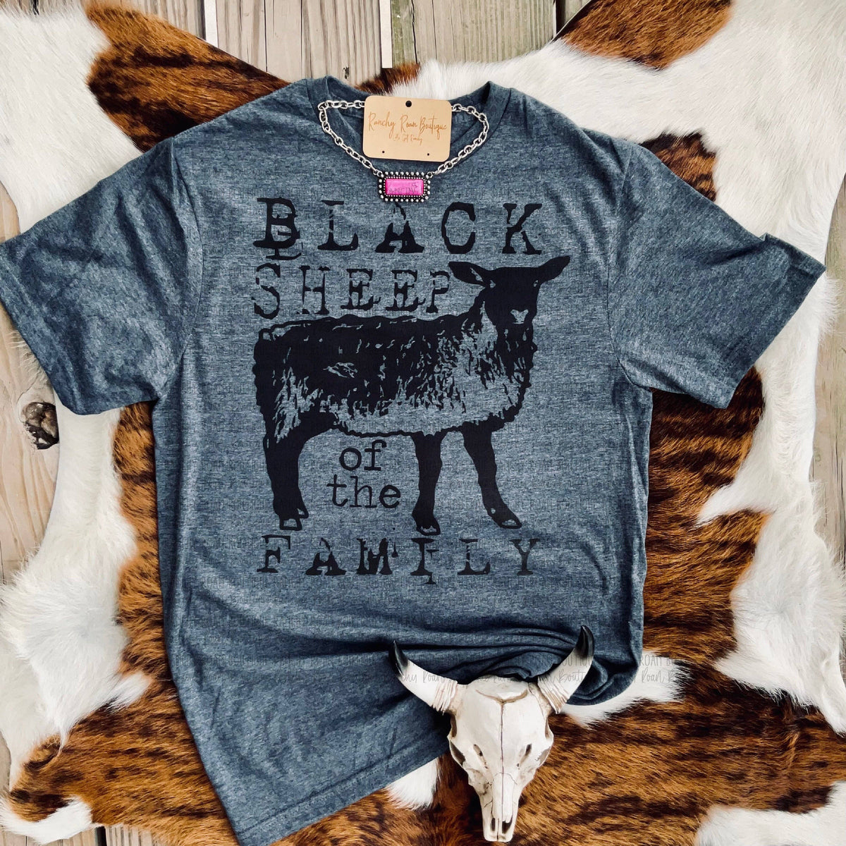 T SHIRT Black Sheep Western Tee
