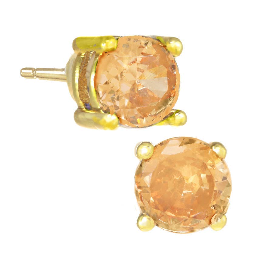 Tennis Studs: Champagne