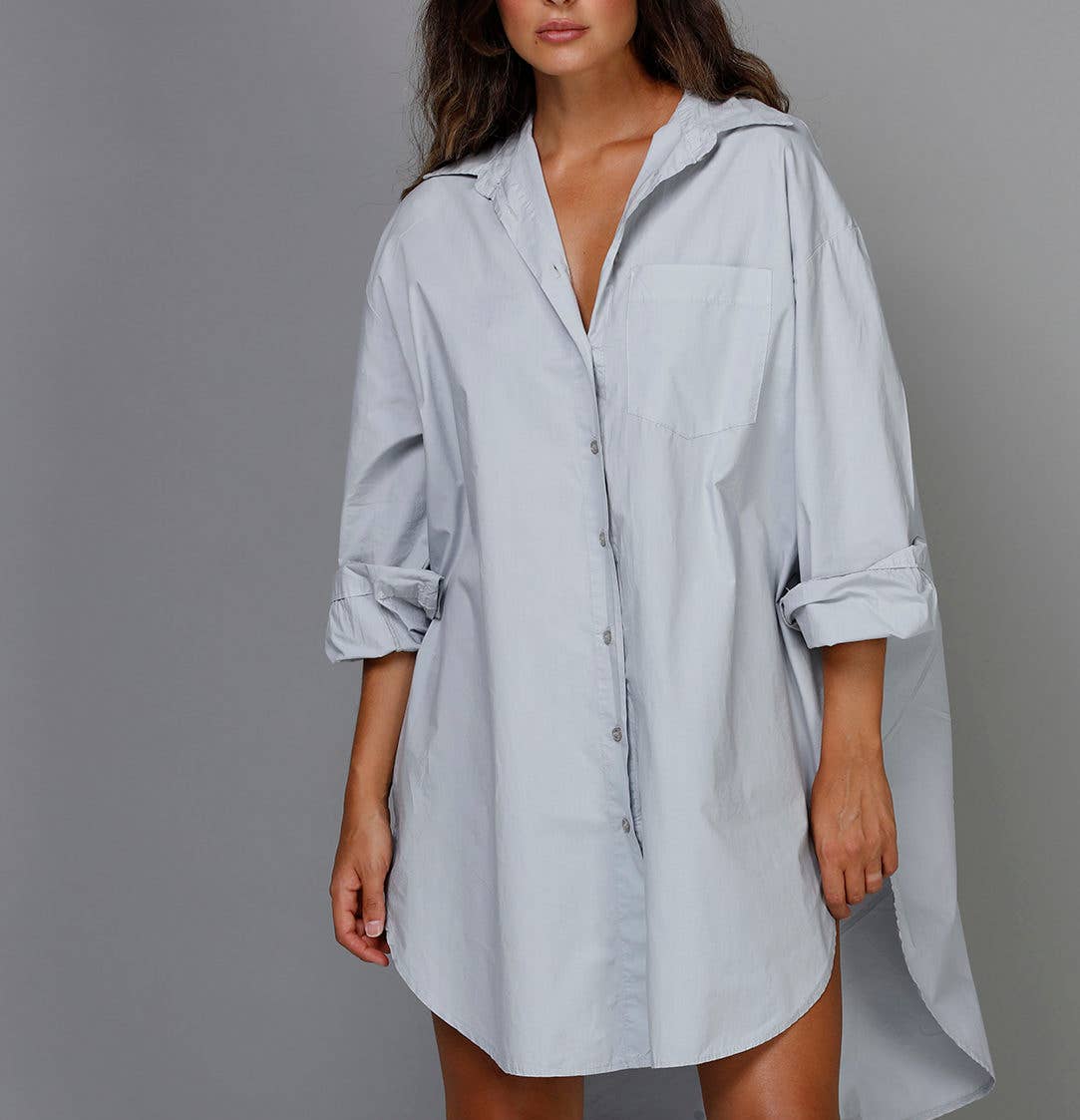 Boyfriend Oversized Cotton Shirt ONE SIZE