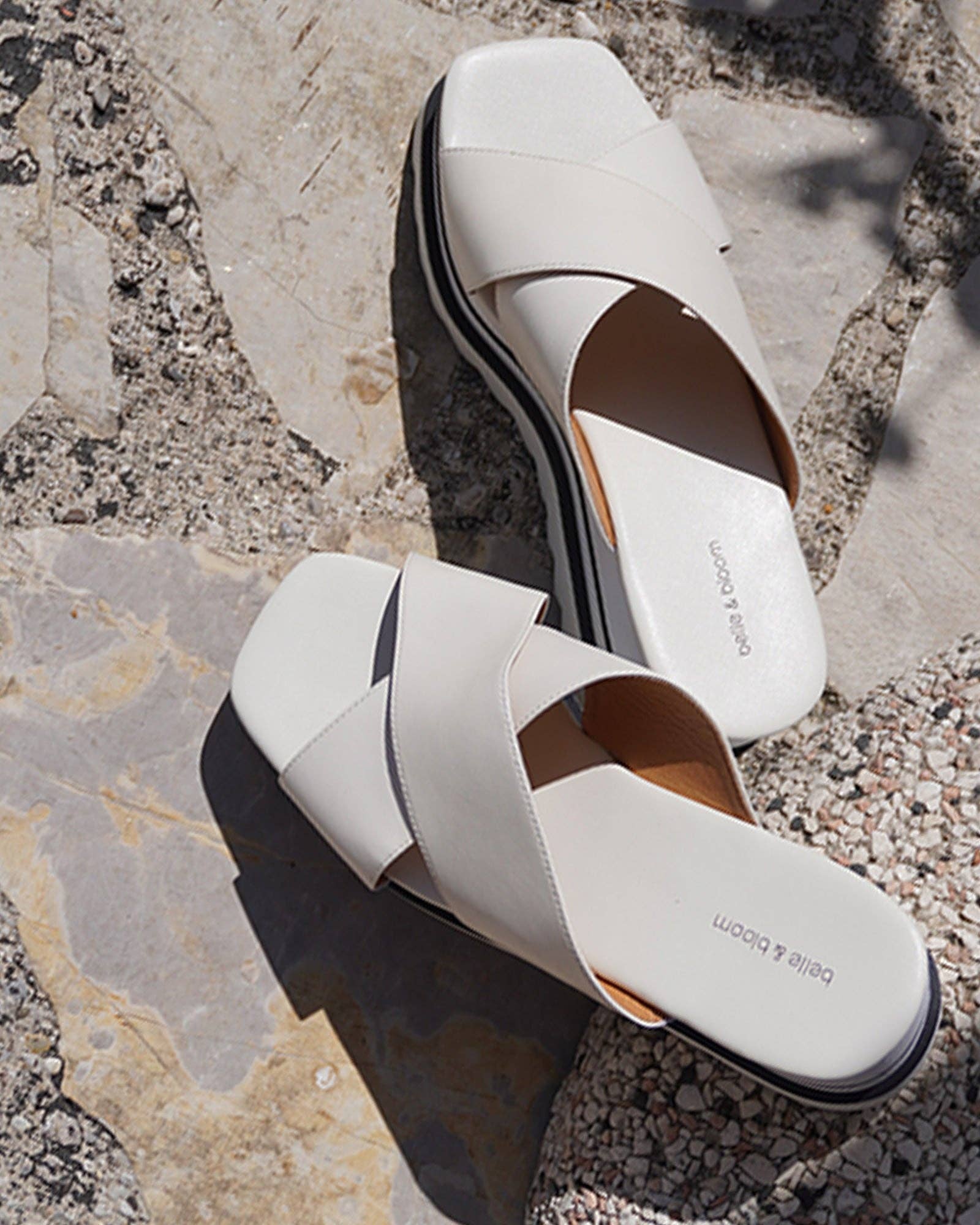 Riviera Platform Slide - White: