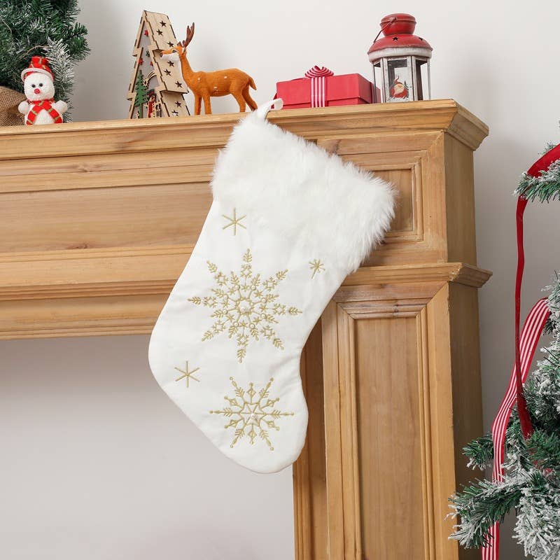 Knitted Christmas socks,Gold Christmas decorations,Xmas bag