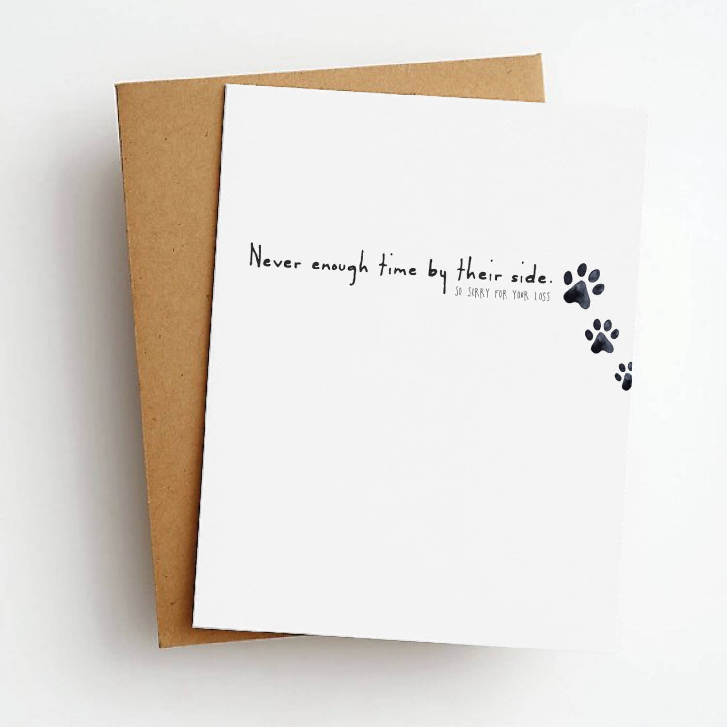 By Their Side Pet Sympathy Greeting Card