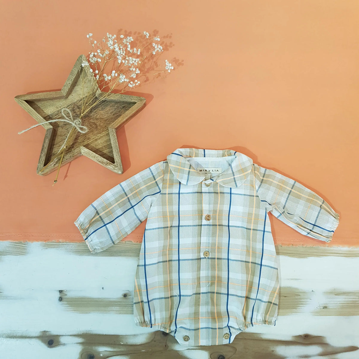 Camel Plaid &amp; Blue Outfit