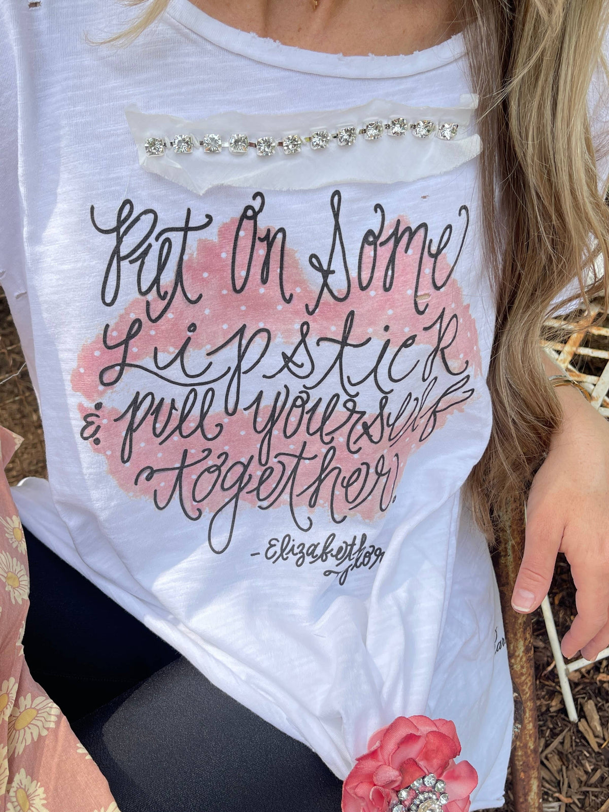 Lipstick Tattered Shirt: