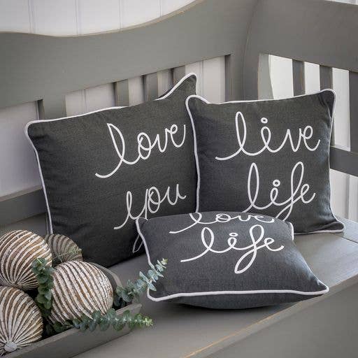 Grey Ast Slogan Cushion30x30cm