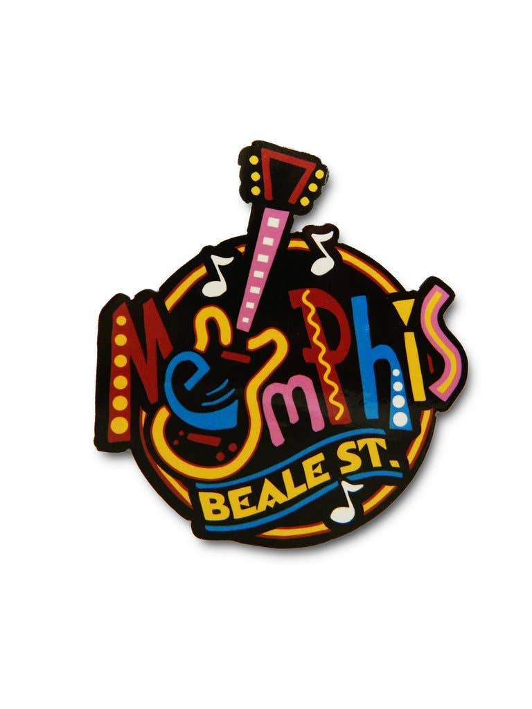 Memphis Sticker Round Neon