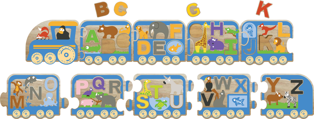 Animal Parade Alphabet Train