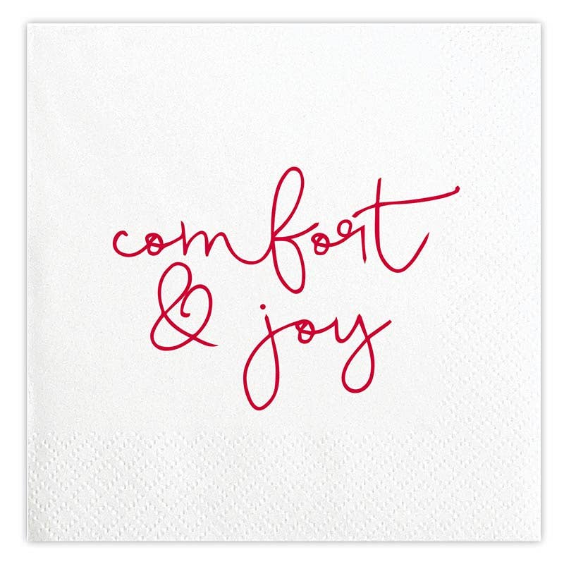 Cocktail Napkin - Comfort &amp; Joy