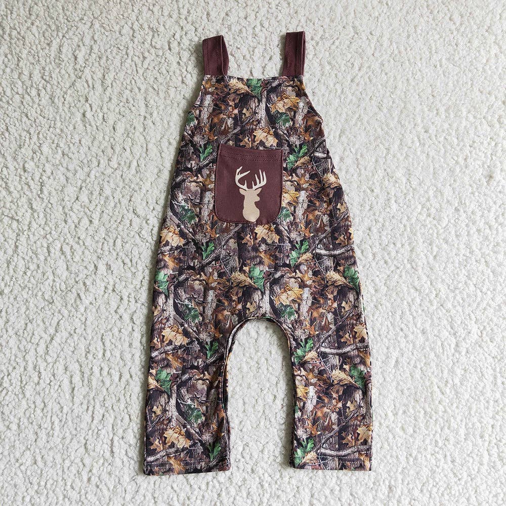 baby boys camo deer jumpsuits overalls: 3-6M