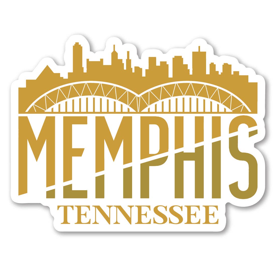 Tennessee Memphis Tan w/ Skyline Acrylic Magnet