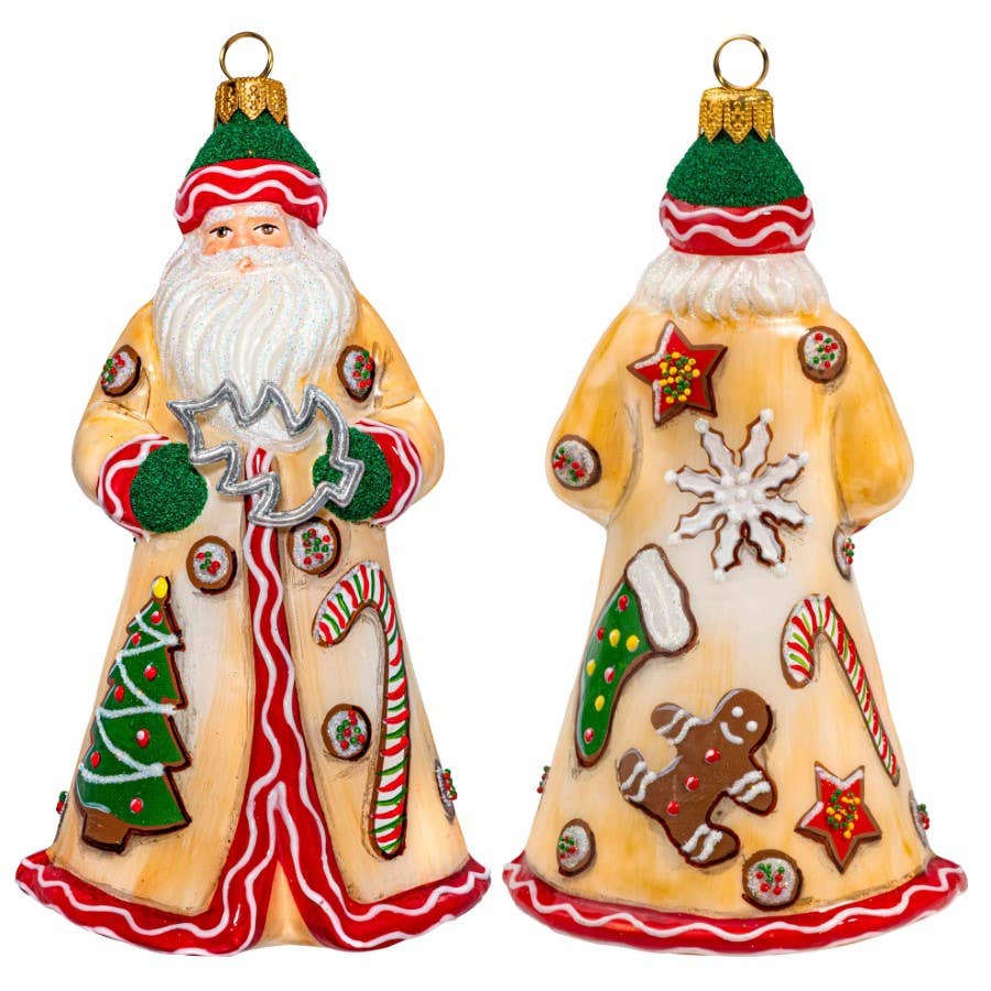 Christmas Cookie Baker Santa Holiday Ornament