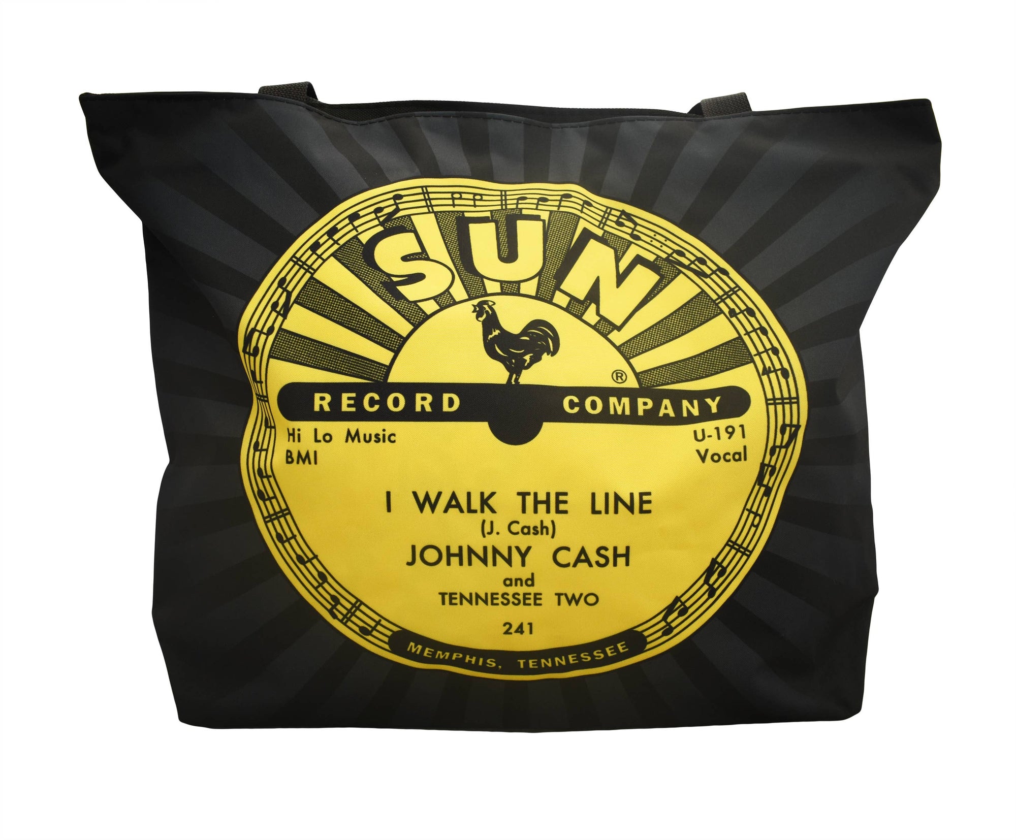 Sun Record Tote Bag - Johnny Cash Walk The Line
