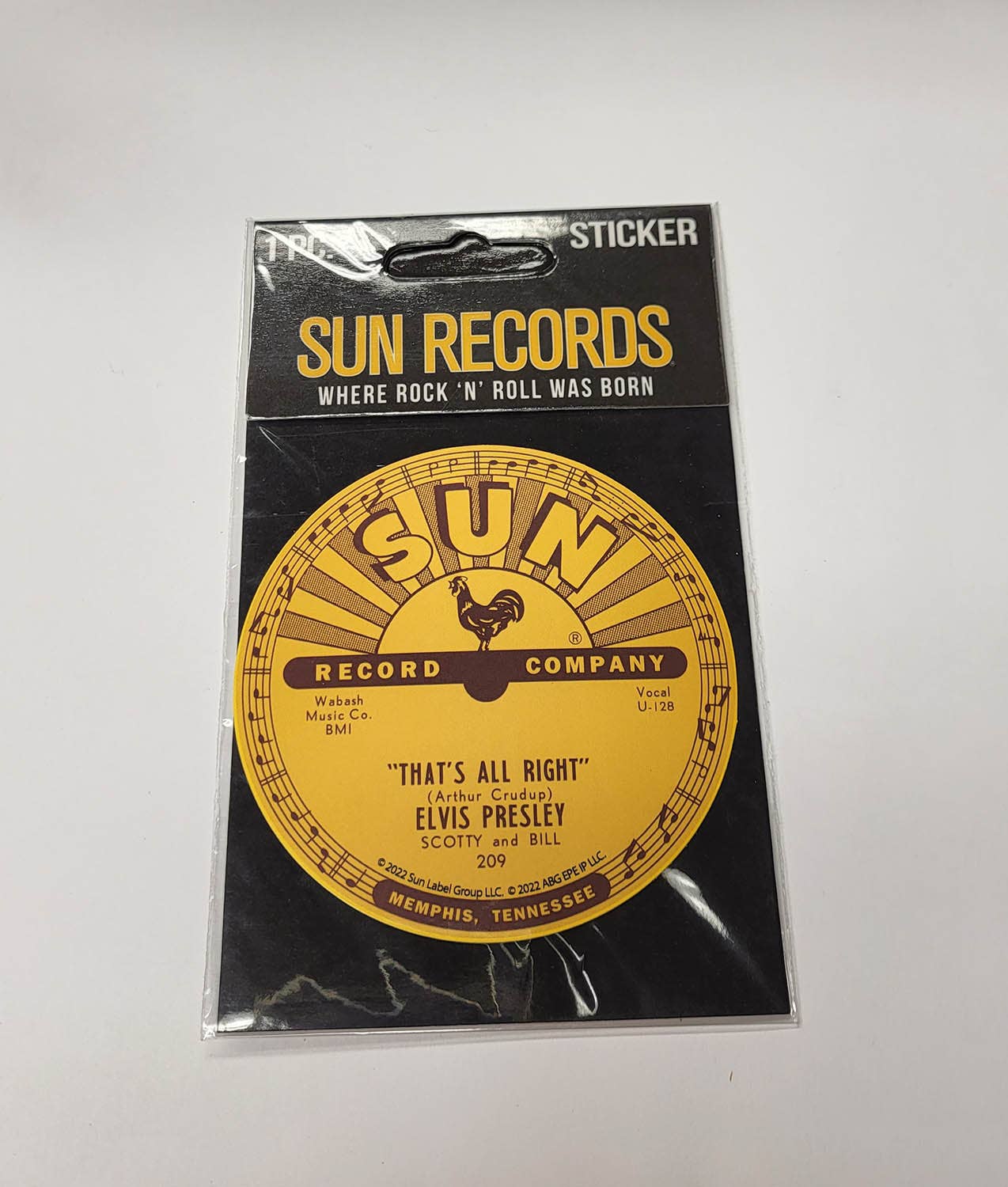 Sun Record Sticker
