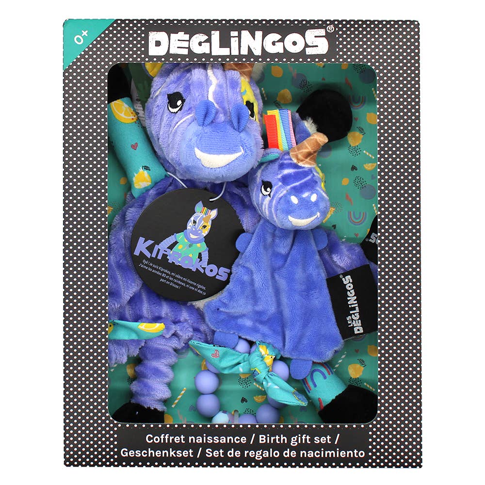 Teething Ring and Lovey Kiprokos the Zebra