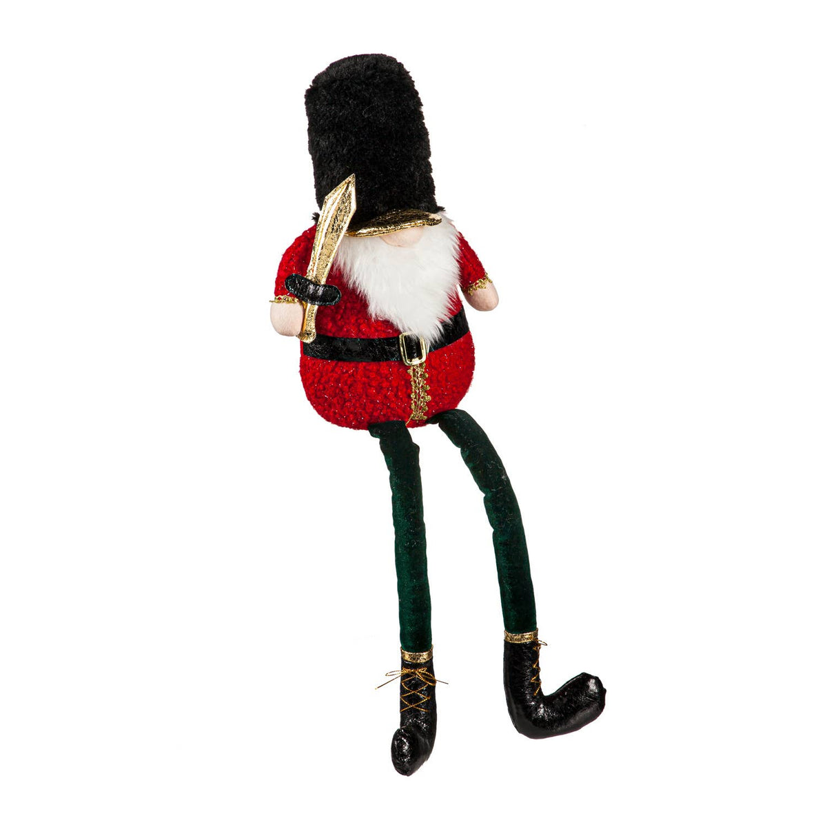 Fabric Gnome Nutcracker with Dangling Legs