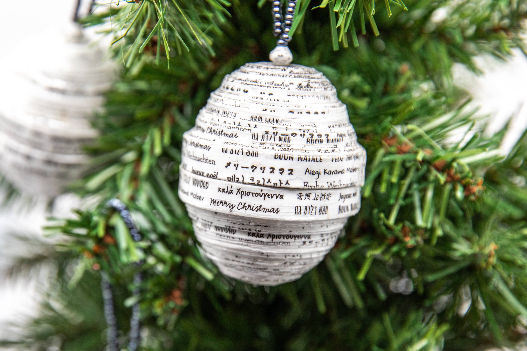 Large Paper Ball Ornaments: Christmas 'Round The World