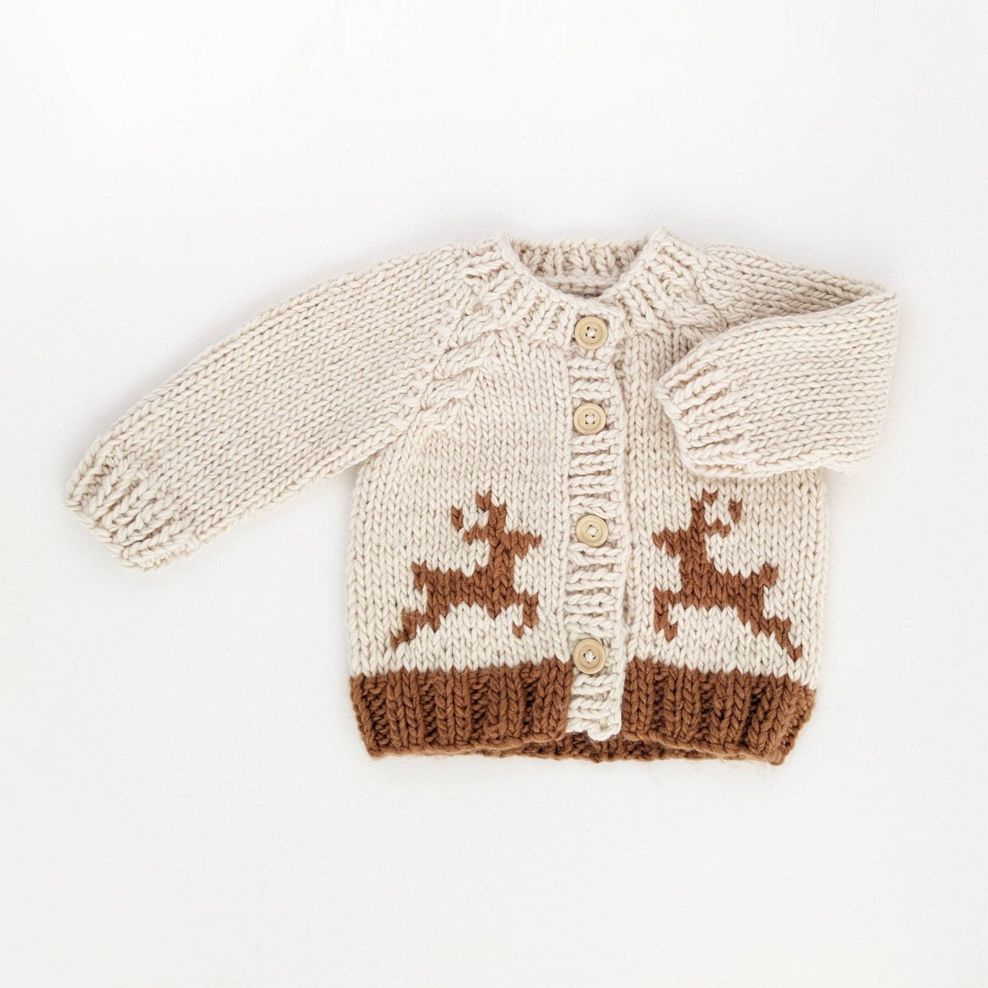 Oh Deer Cardigan Sweater: 2-3T