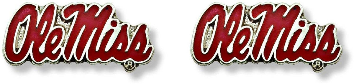 NCAA Mississippi Ole Miss Rebels Logo Post Earrings