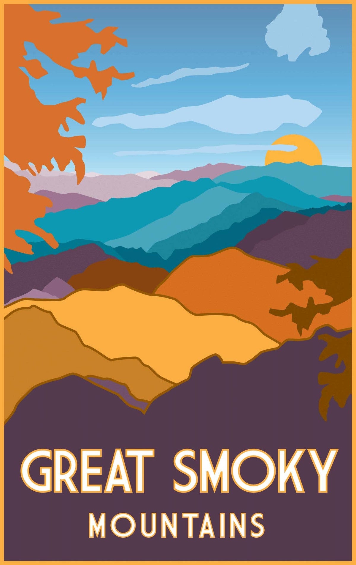 Great Smoky Mountains Autumn Print