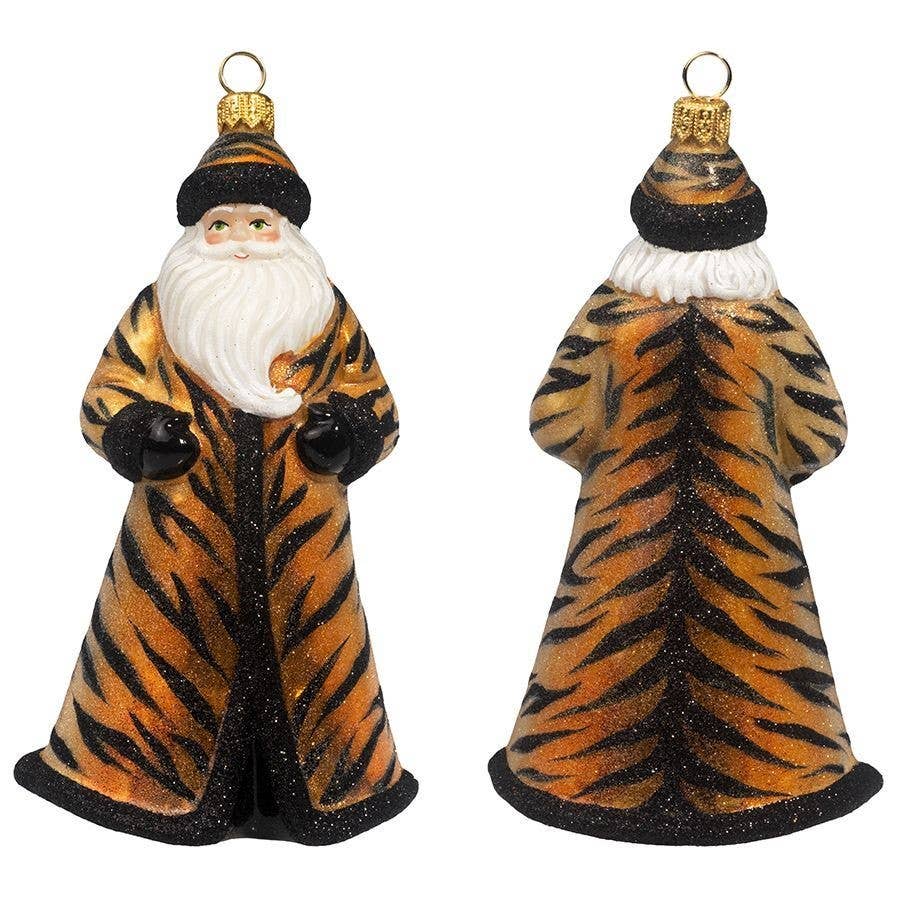 Tigress Santa Holiday Ornament