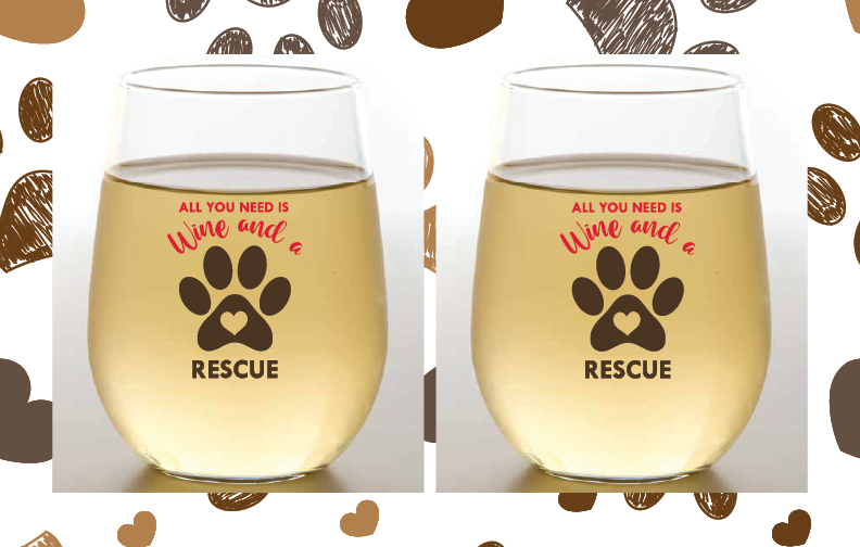 DOG BREED COLLECTION  Shatterproof Wine Glasses