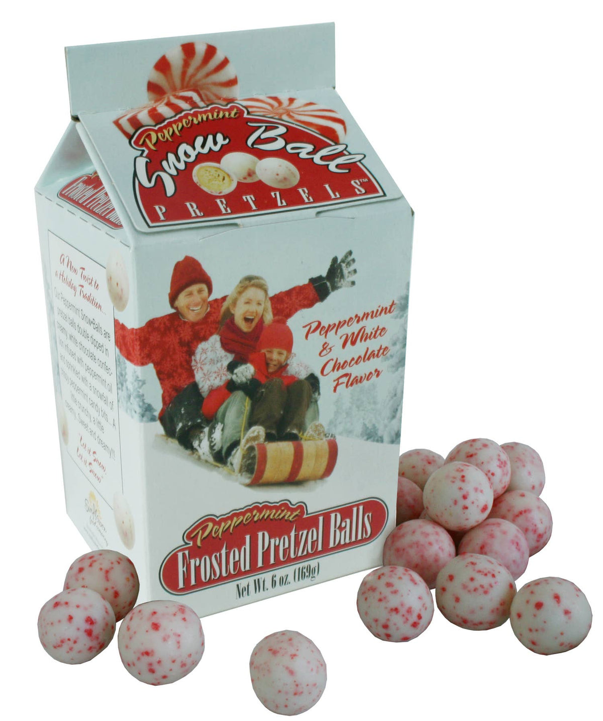 Peppermint Snowball Pretzels-6 oz