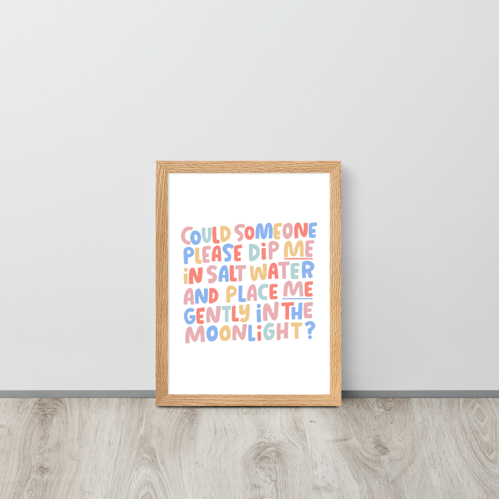 Salt Water Art Print