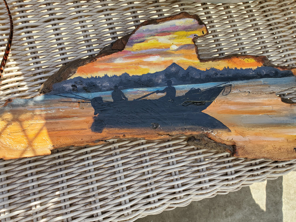 Mississippi Driftwood Art Original by  DJ Kelly