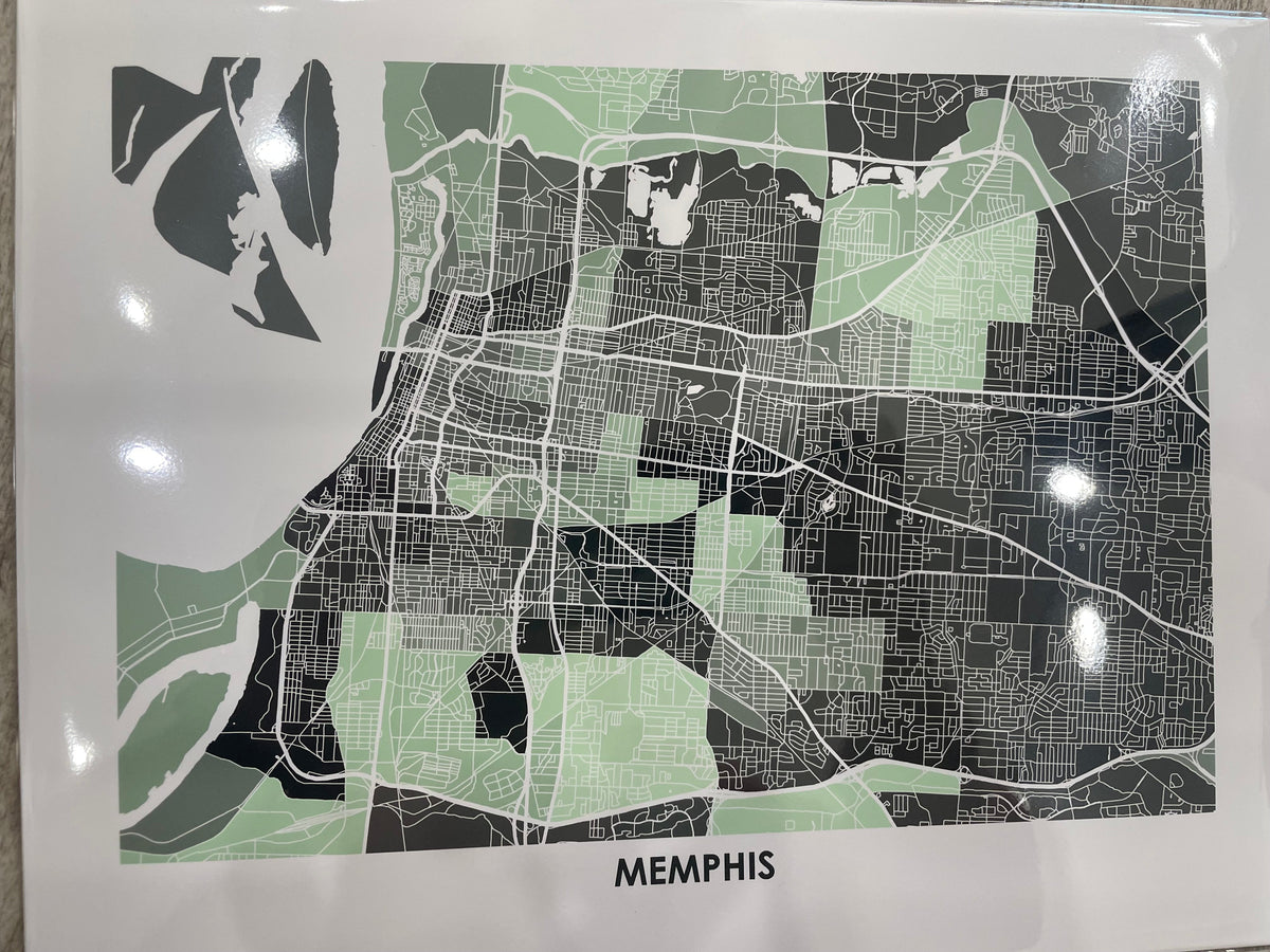 Memphis Map Print