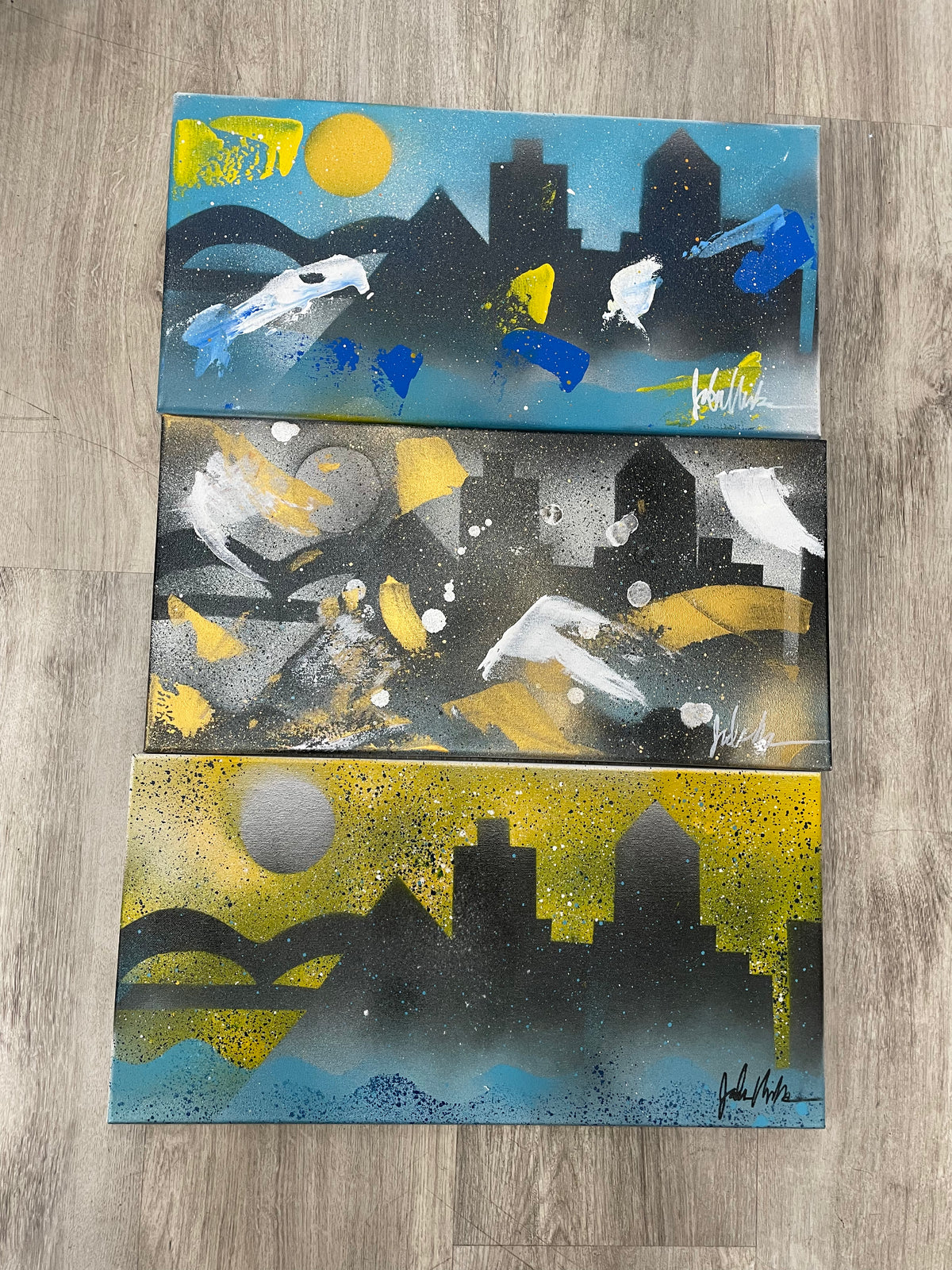 Memphis Graffiti Skyline Original by Jade Miller