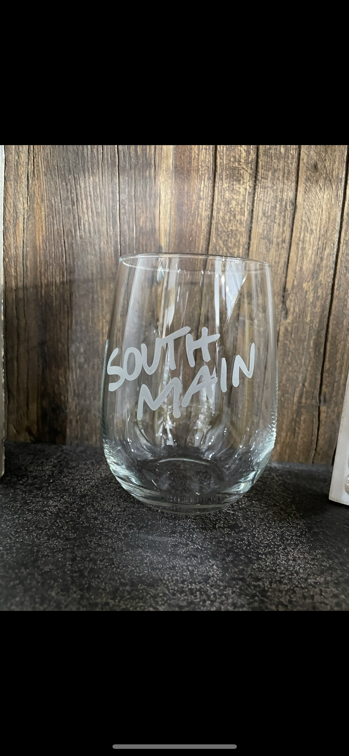 South Main Wine Glass