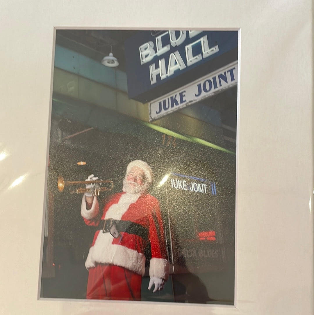 "Blues Hall Santa"Matted Photograph by local Memphian Karen Pulfer Focht