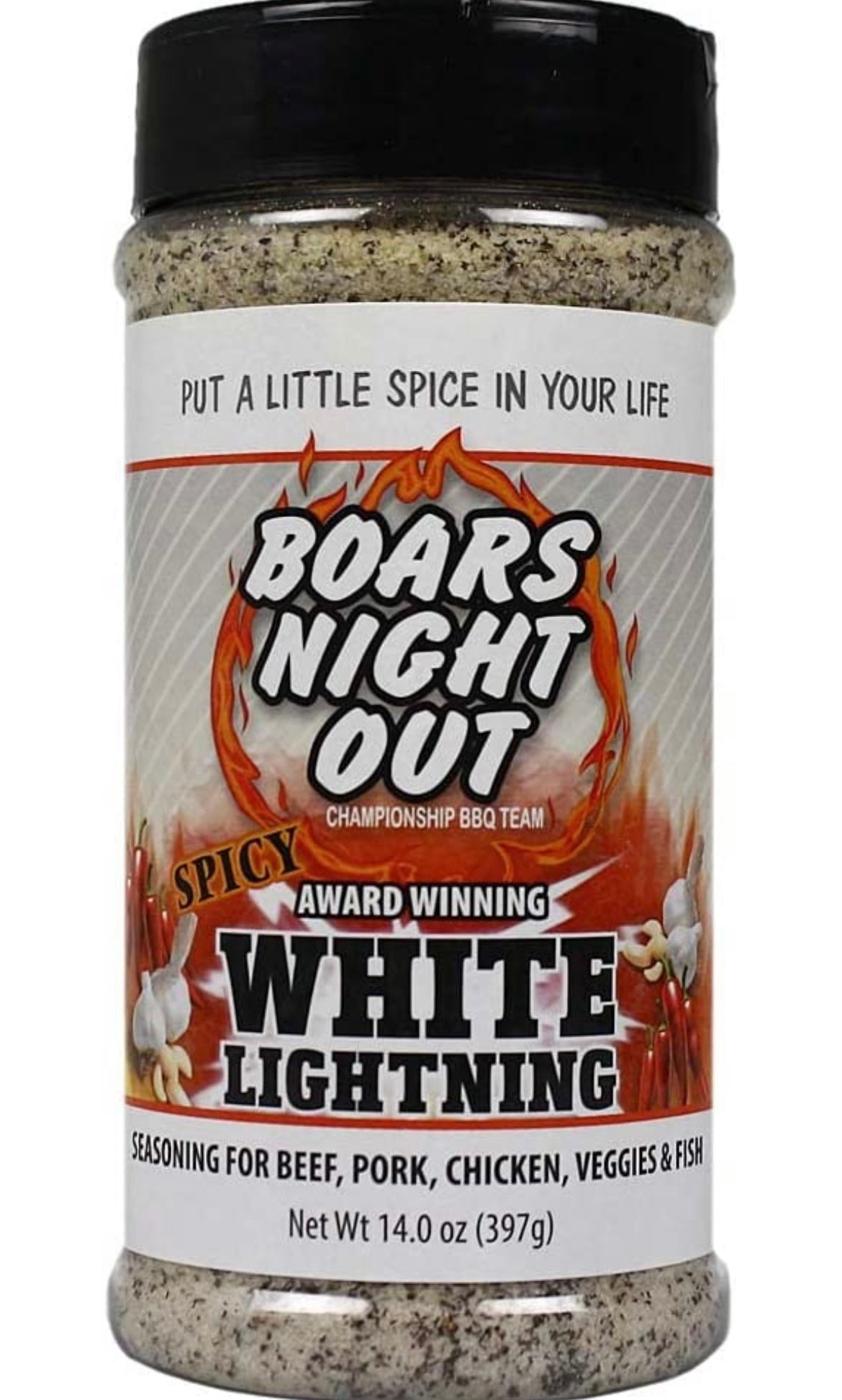 Spicy White Lightning Seasoning- Boars Night Out