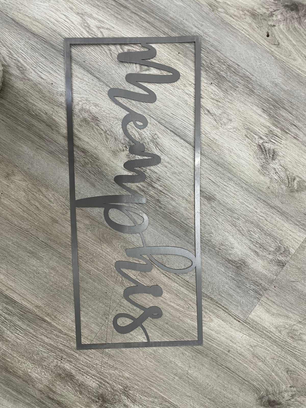 Memphis Metal Plaque