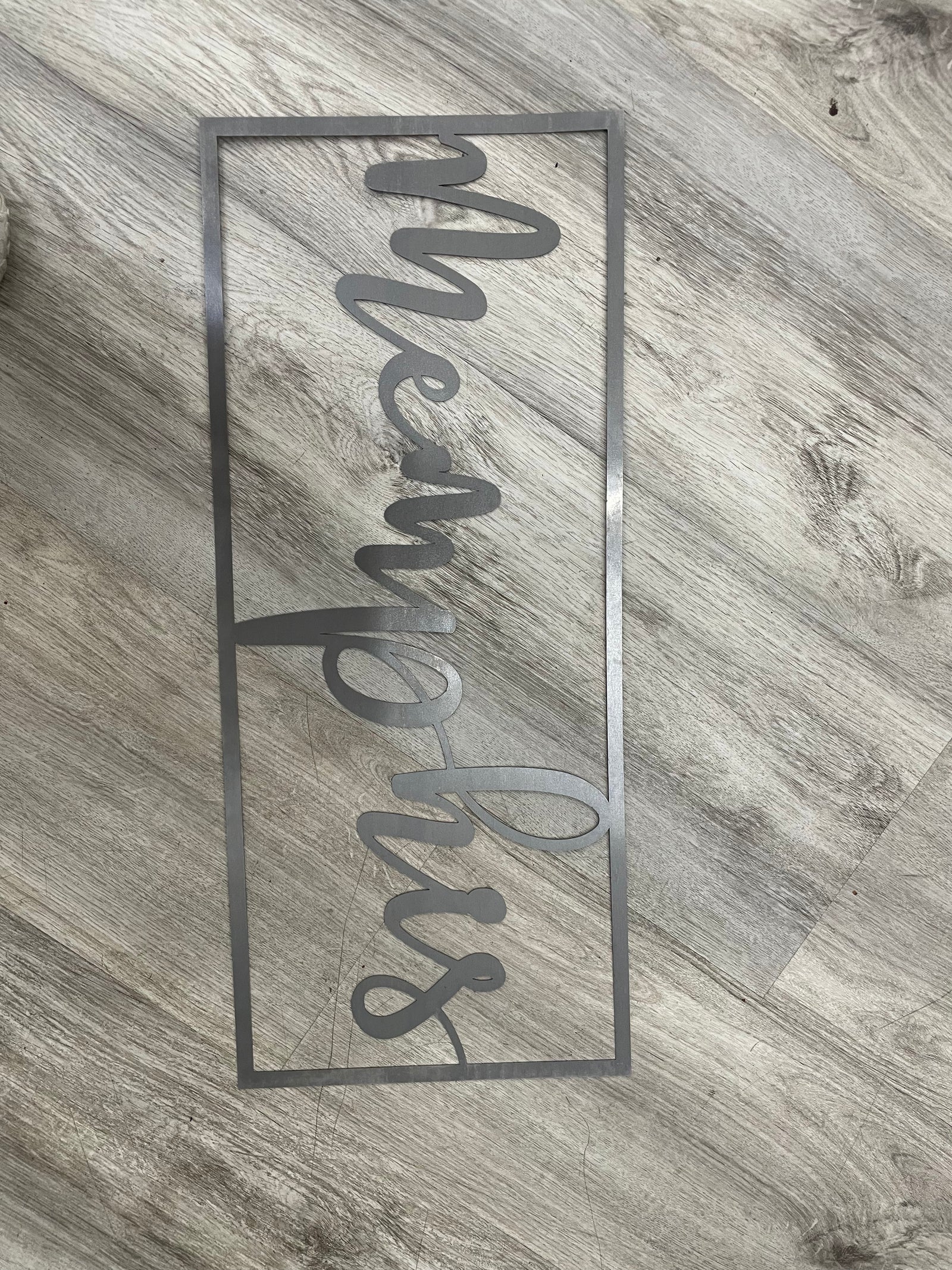 Memphis Metal Plaque