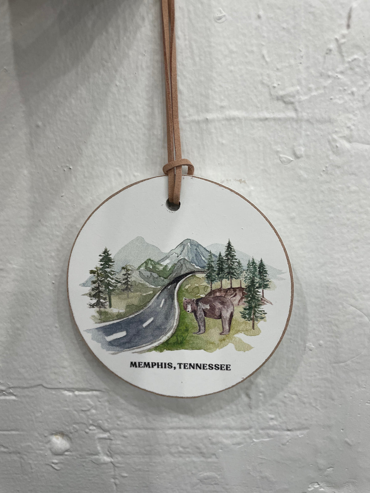 Memphis TN Wood Ornament