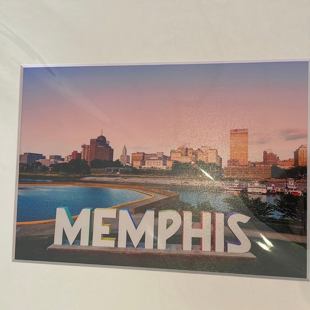 "Memphis on Mud Island" Matted Photograph by Local Karen Pulfer Focht