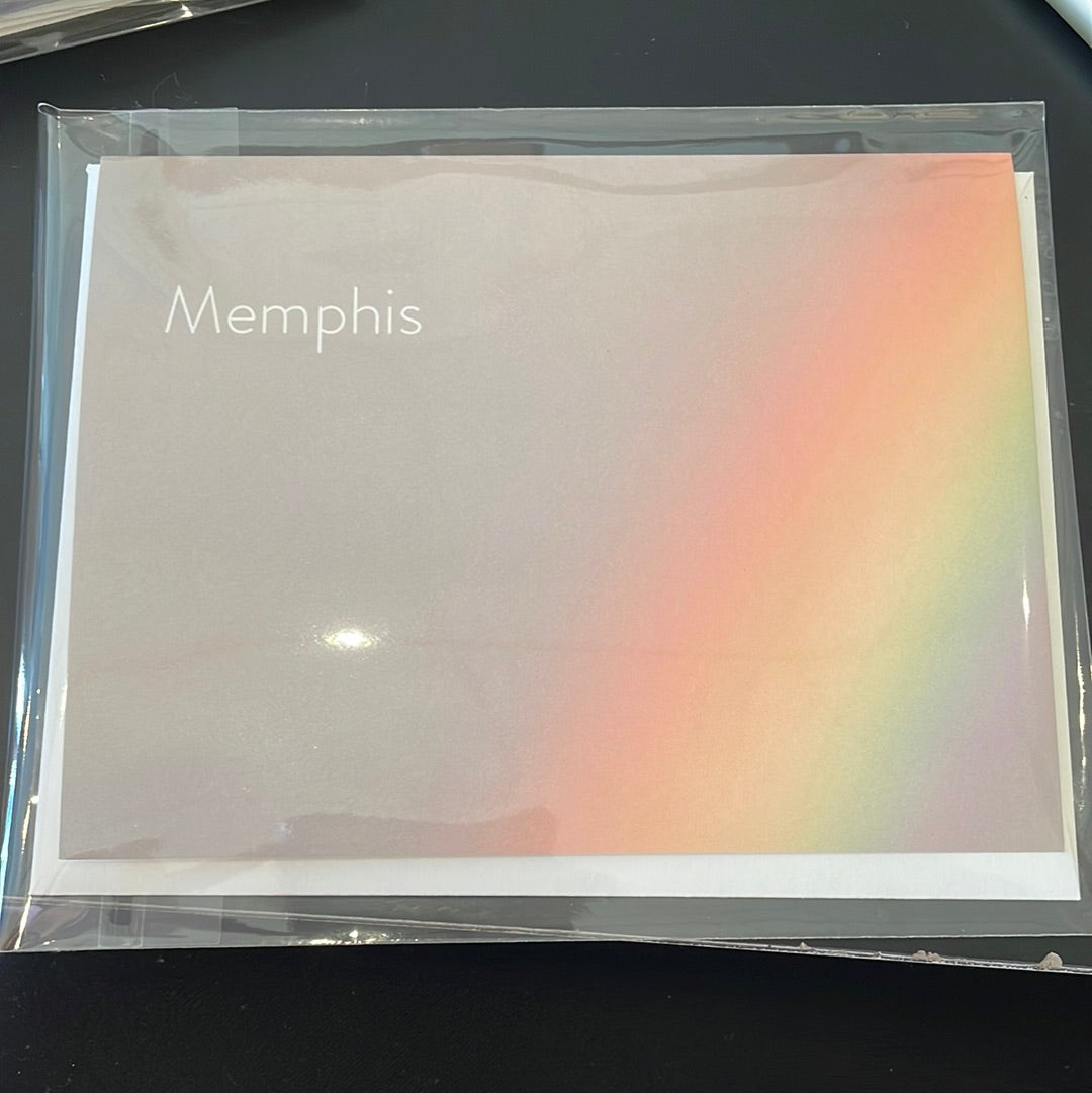 &quot;Memphis Rainbow&quot; Greeting Card by Local Karen Pulfer Focht