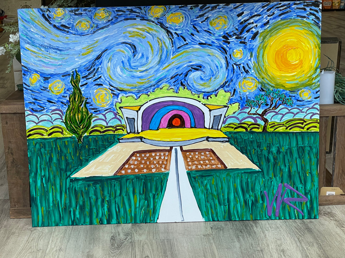 'Starry Night at the Shell' Original by Wayne Russell