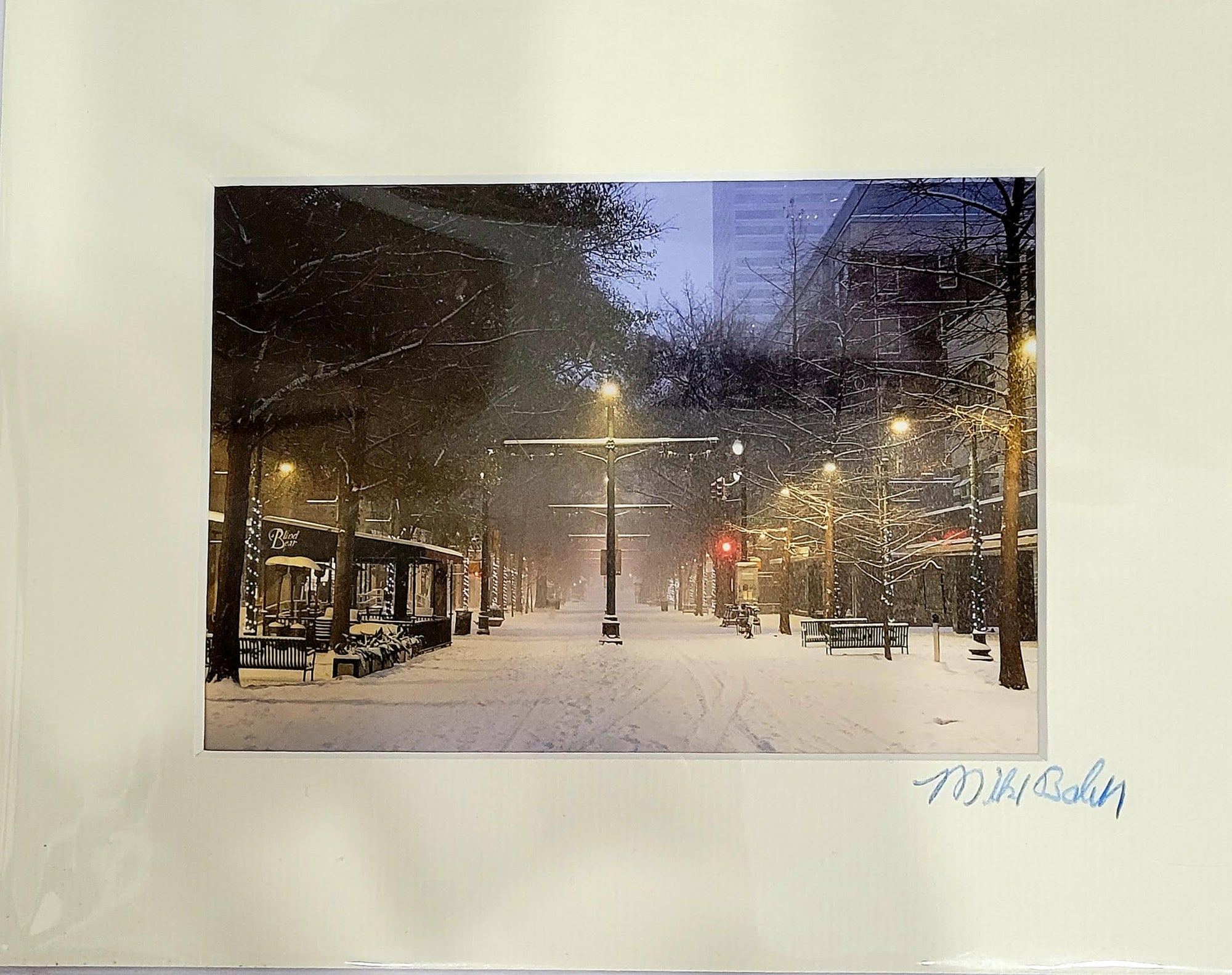 #142 Main Street Snow PHOTOGRAPH by Mike Baber
