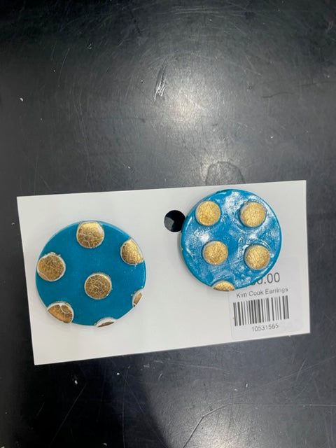 Large Disc Earrings by Kim Cook